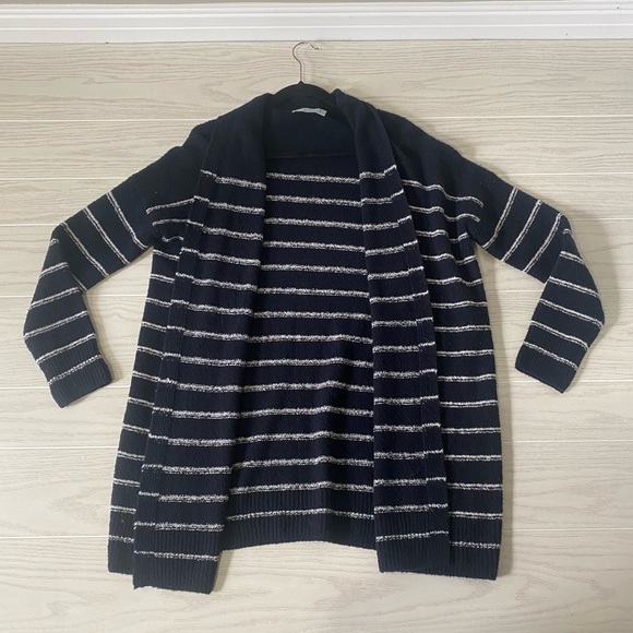 Vince Sweaters - Vince Striped navy and white cardigan